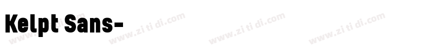 Kelpt Sans字体转换